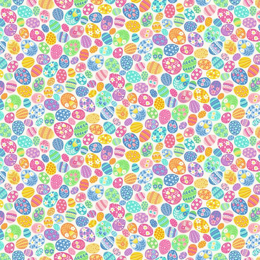 Hello Spring - Eggstravaganza Cream - MU087 Makower UK