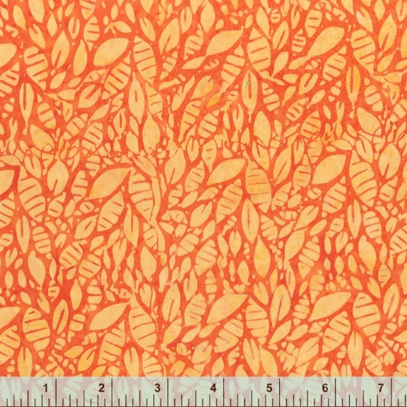 Quiltessentials 5 "Delight" - Leaves - Carrot 428Q-1 - Anthology Fabrics