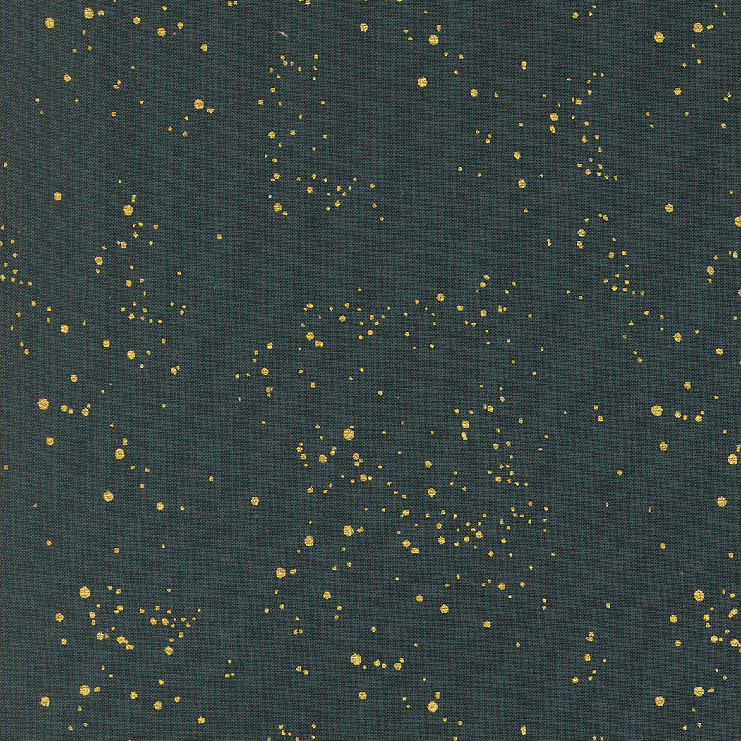 Old World Yuletide - Metallic Speckled Sky Midnight M45628 26M Moda