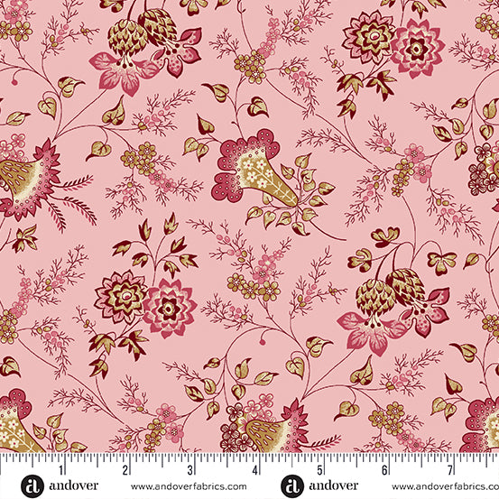 Fernshaw A1027E Pink Charles Andover fabrics