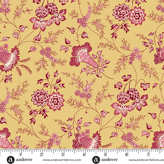 Fernshaw A1027Y Yellow Charles Andover fabrics