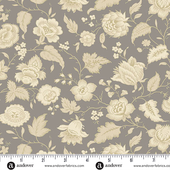 Wildflower Cottage by Renée Nanneman A1592C Pewter Quaint Andover Fabrics
