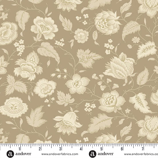 Wildflower Cottage by Renée Nanneman A1592N Mocha Quaint Andover Fabrics