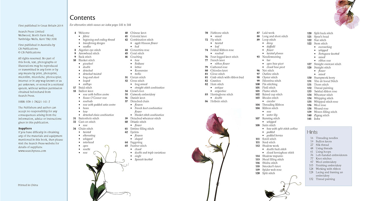 A-Z of Embroidery Stitches