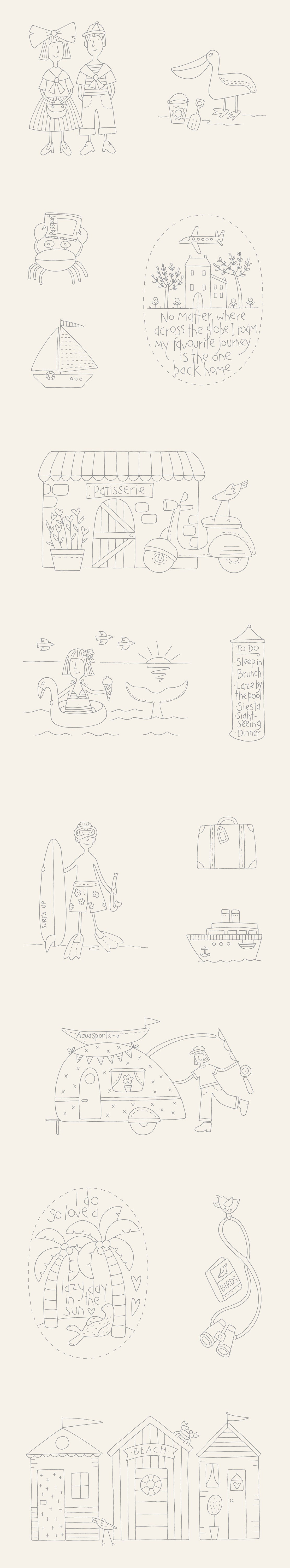 Sunkissed Sojourn DV6126 Linen Stitchery Devonstone Collection