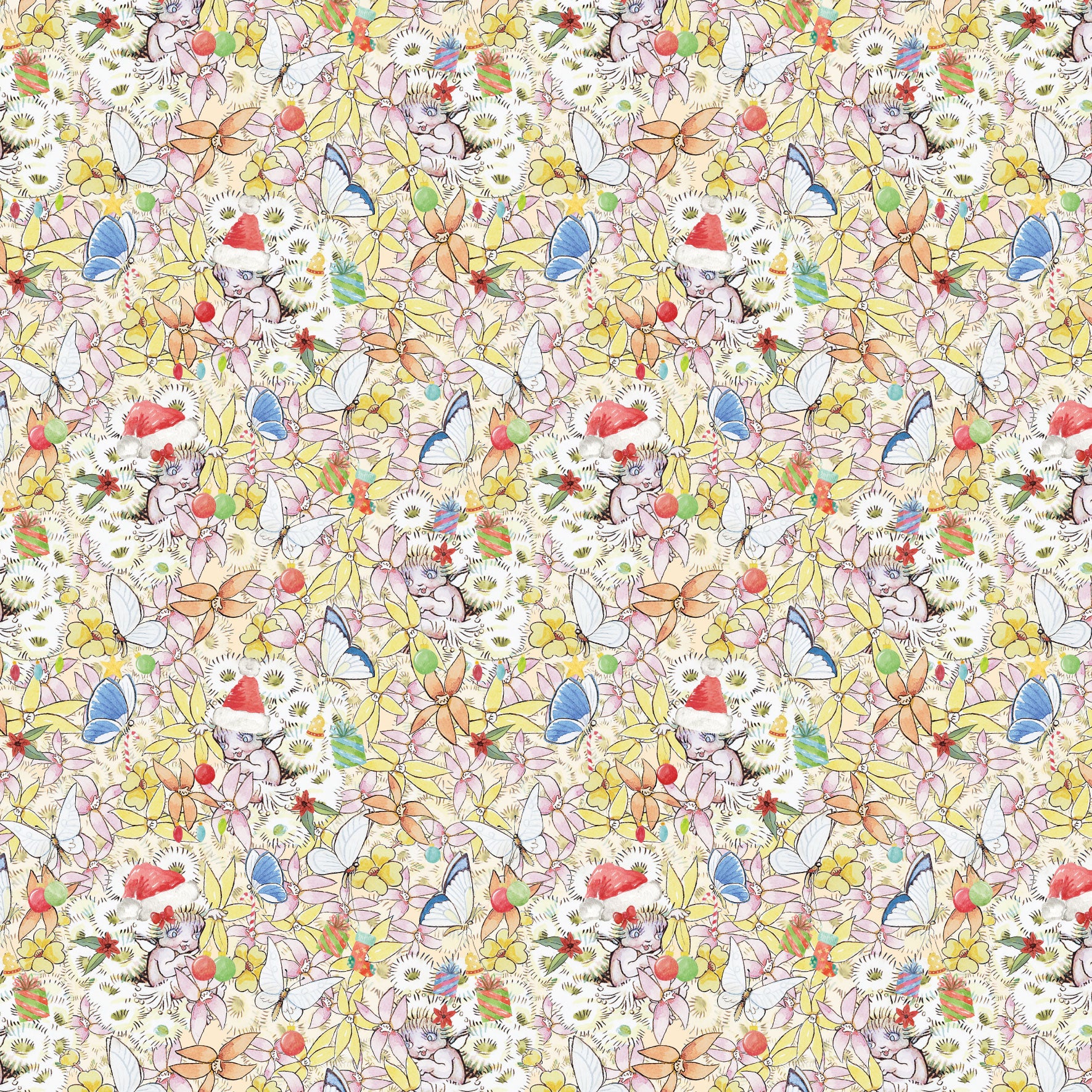 May Gibbs Christmas - Gum Blossom Butterflies - MG1025 Devonstone Collection