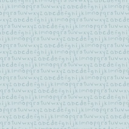 P&B Textiles Bunny Love Alphabet Blender BLOV-05138B Blue