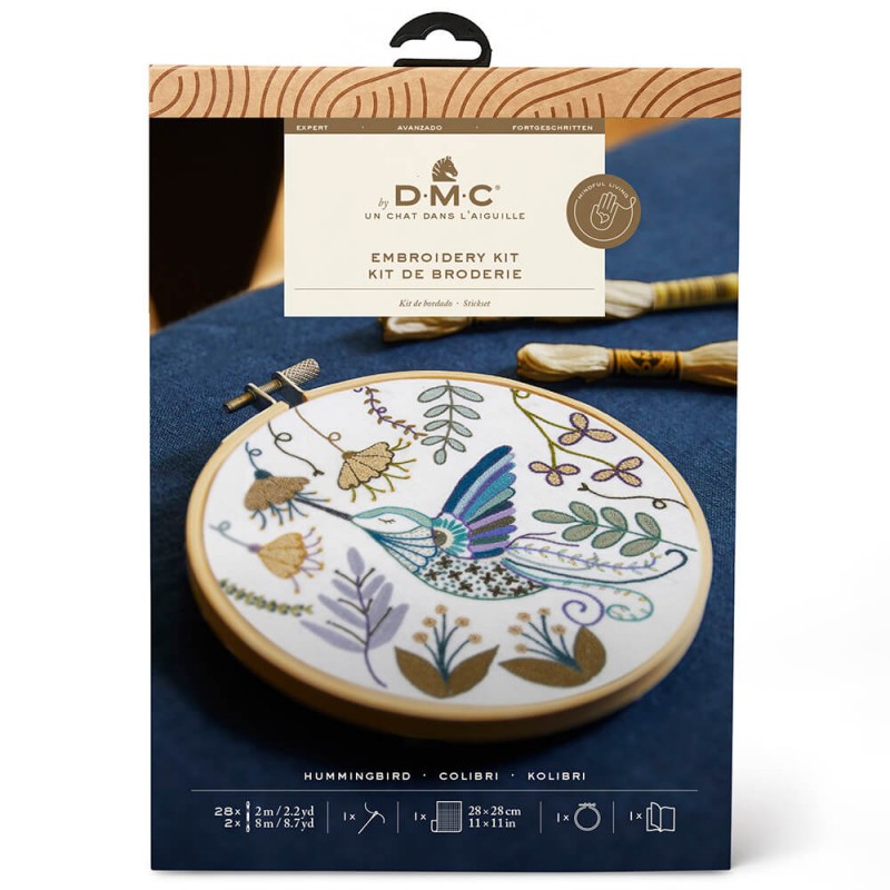 DMC Un Chat dans l’Aiguille Advanced Embroidery Kit Hummingbird