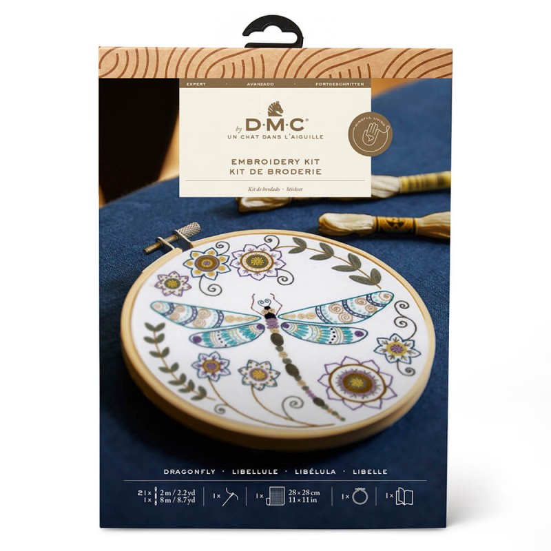 DMC Un Chat dans l’Aiguille Advanced Embroidery Kit Dragonfly