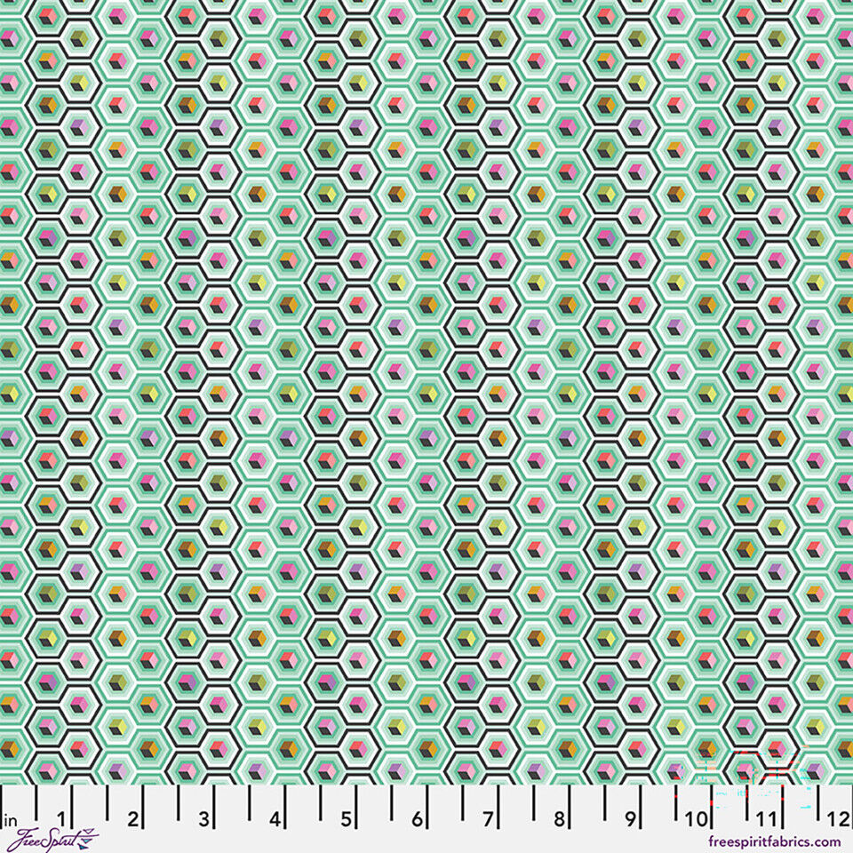 Tula Pink - Prince Charming Déjà Vu - Hex Box - PWTP280.SWEETMINT FreeSpirit Fabrics