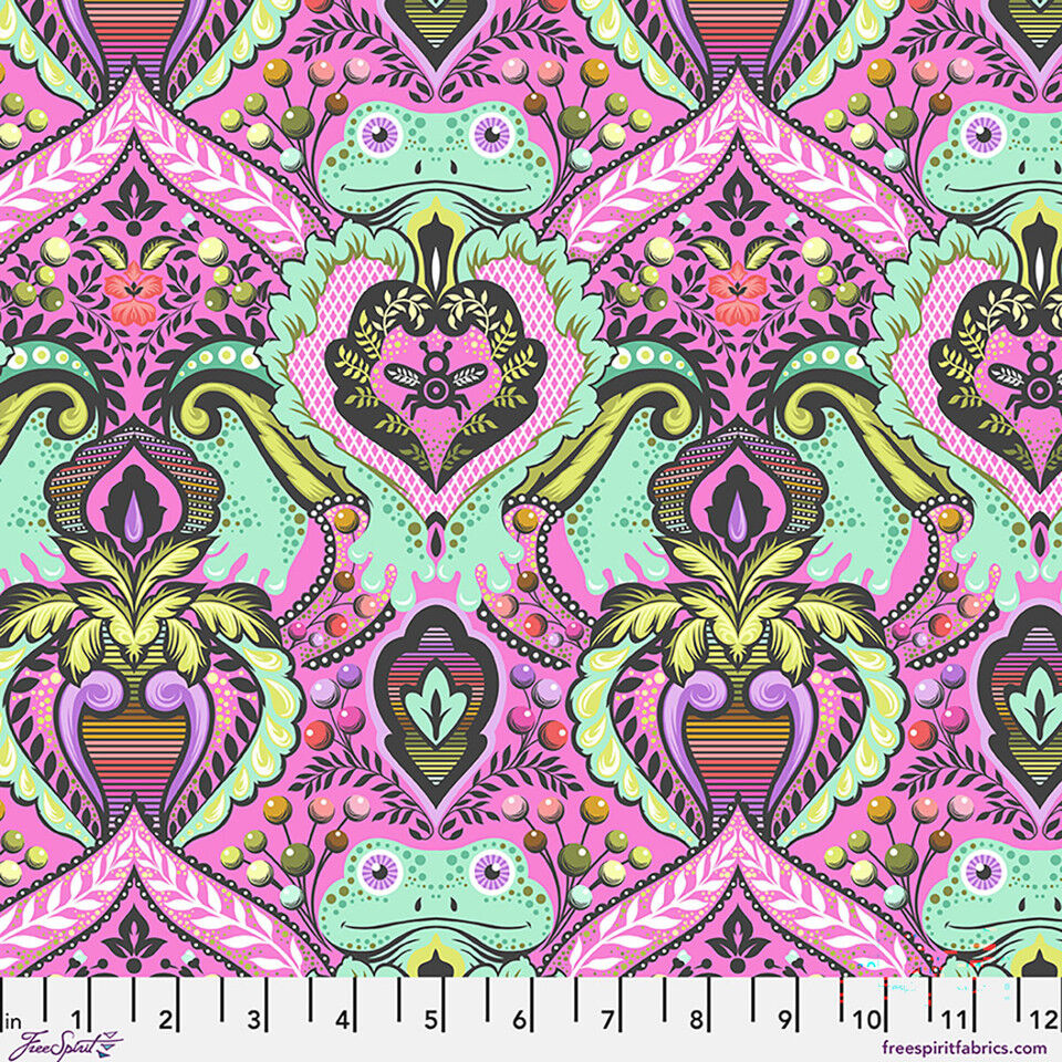 Tula Pink - Prince Charming Déjà Vu Minky - Frog Prince - MKTP012.GUMBALL FreeSpirit Fabrics