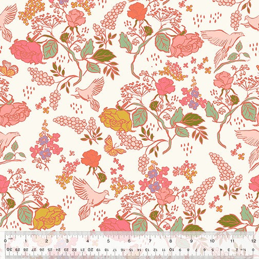 In the Garden by Jennifer Moore - 53628-6 - In the Garden - Ivory - Windham Fabrics