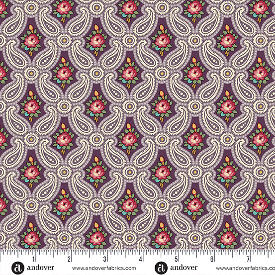 Fernshaw A1025P Purple Michael Andover fabrics