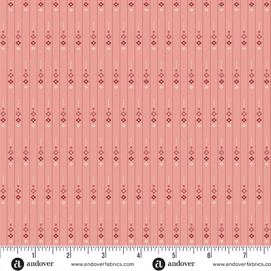Wildflower Cottage by Renée Nanneman A1595R Carnation Petal Chain Andover Fabrics