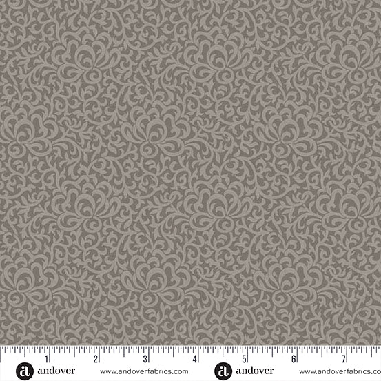 Wildflower Cottage by Renée Nanneman A1599C Pewter Garden Gate Andover Fabrics