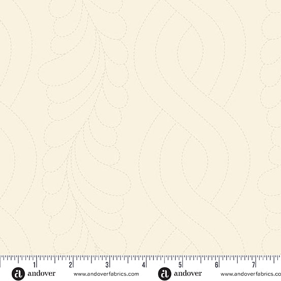 Sewing Bird by Laundry Basket Quilts A1601L Parchment Feather Stitch Andover Fabrics