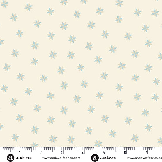 Sewing Bird by Laundry Basket Quilts A1610L Shell Le Moyne Star Andover Fabrics