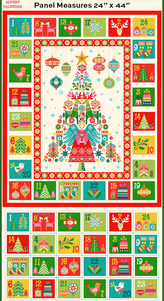 Christmas Brights -  Advent Calendar - M0251 Makower UK