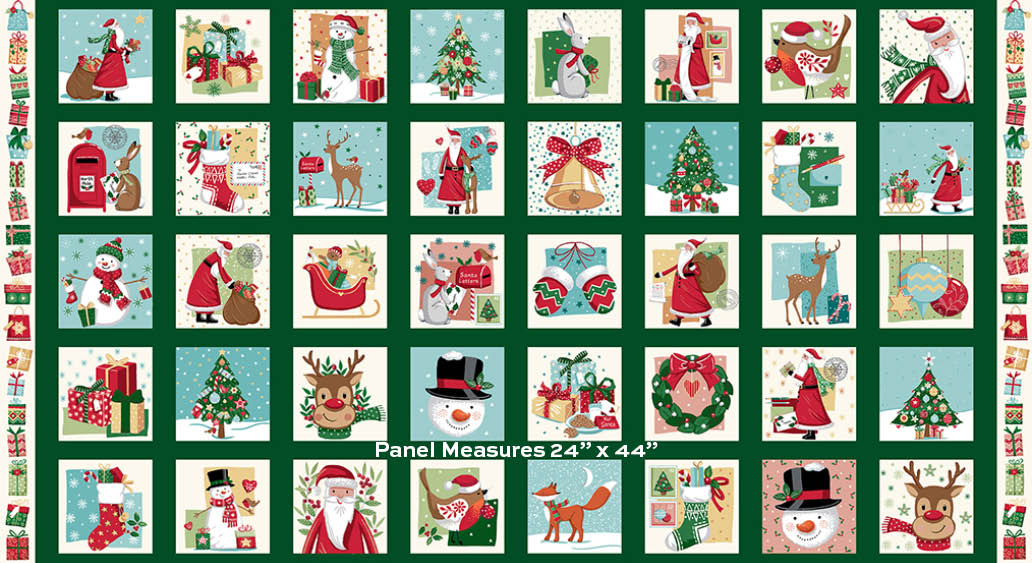 Christmas Wishes -  Panel - M0401 Makower UK