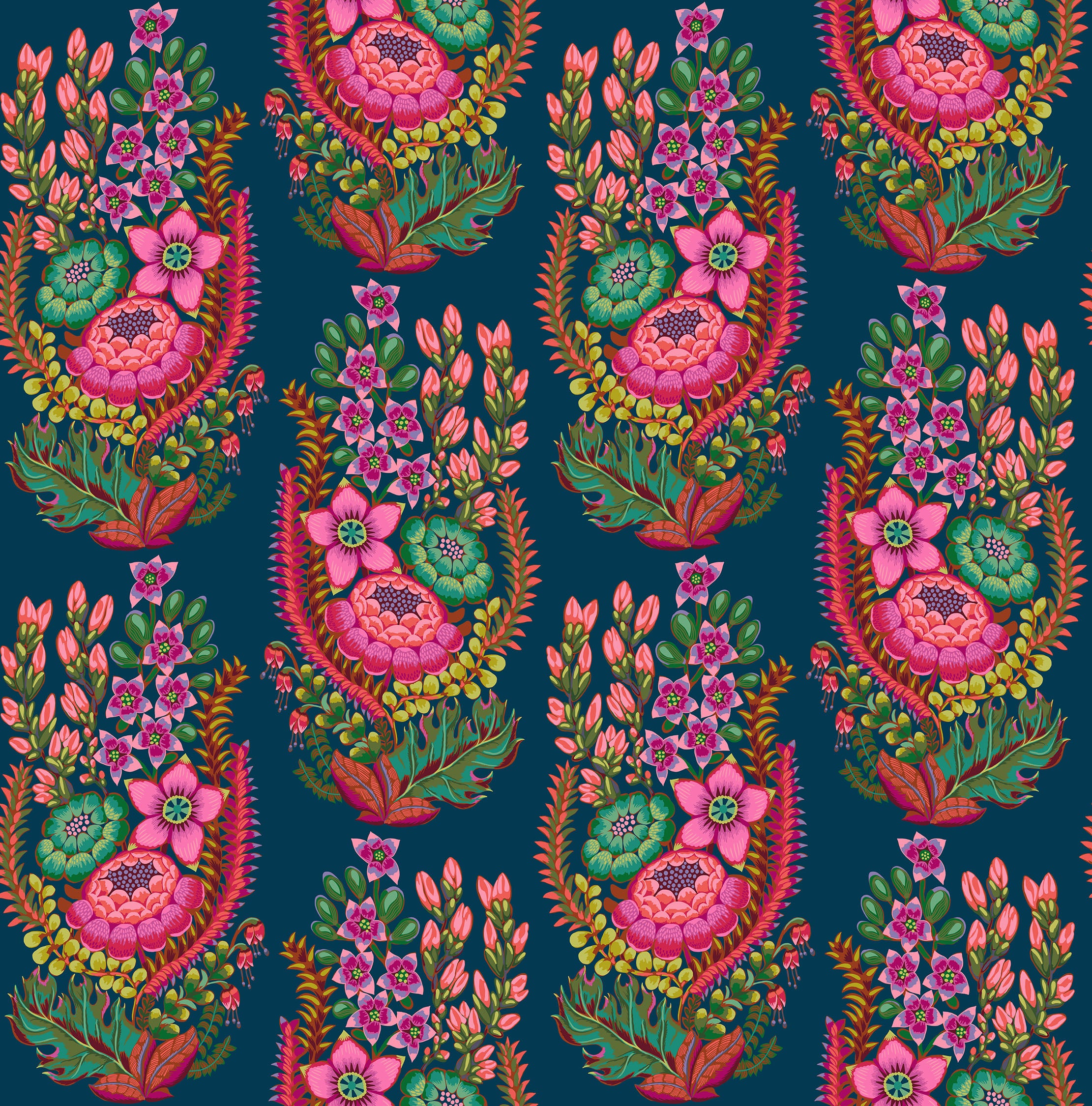Outstretched in Azure - Rhapsody by Anna Maria Textiles - AMT170-49C