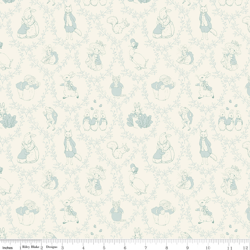 Peter Rabbit & Friends - Toile Cloud - C15863-CLOUD