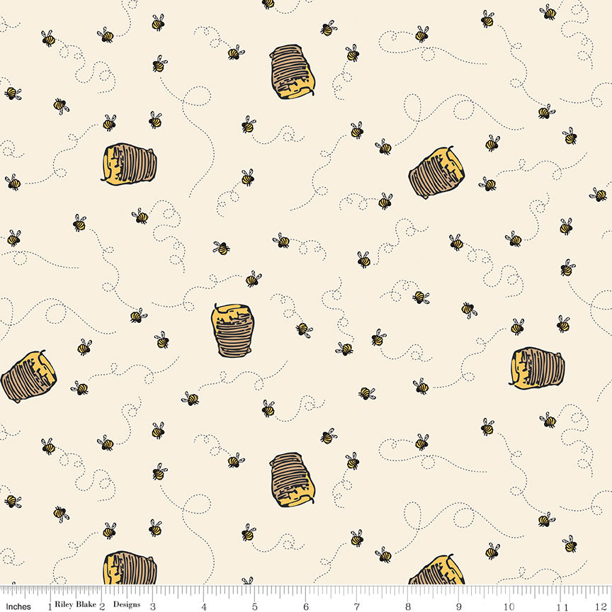 Winnie the Pooh - Bees Cream - C17004-CREAM
