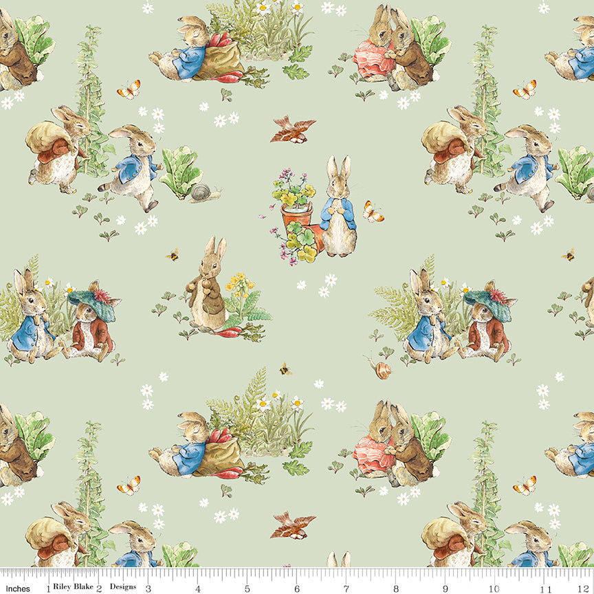 Peter Rabbit™ and Benjamin Bunny™ - Main Green - CD17250-GREEN