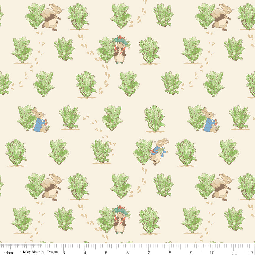 Peter Rabbit™ and Benjamin Bunny™ - Lettuce Patch Cream - CD17253-CREAM