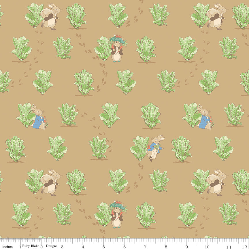 Peter Rabbit™ and Benjamin Bunny™ - Lettuce Patch Tan - CD17253-TAN