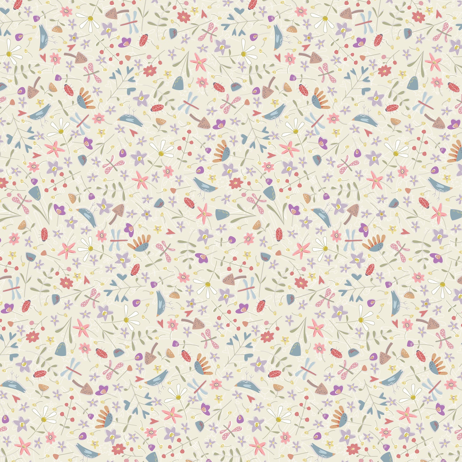 Slow and Steady DV7422 Garden Toss - Cream Devonstone Collection