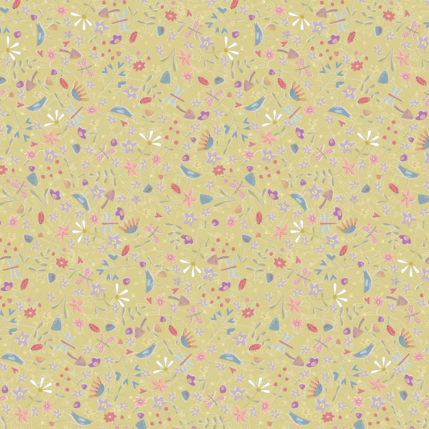 Slow and Steady DV7423 Garden Toss - Yellow Devonstone Collection