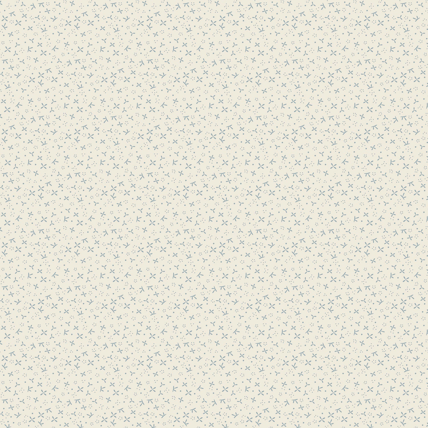 Slow and Steady DV7434 Floating Petals - Blue on Cream Devonstone Collection