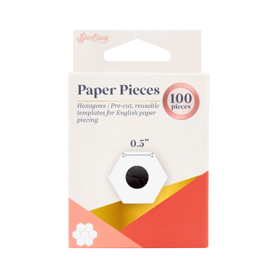 Sew Easy English paper piecing hexagon 1/2 inch