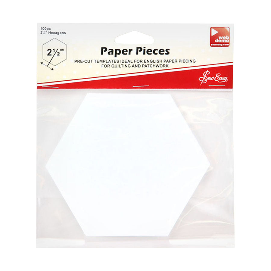 Sew Easy English paper piecing hexagon 2 1/2inch