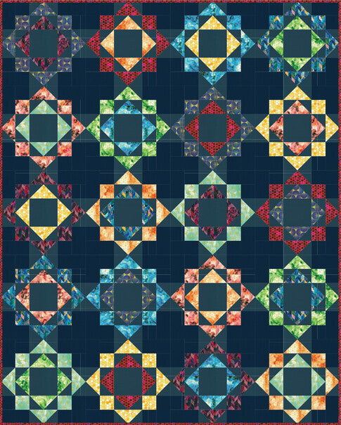 Golden Vibes 22737-64 Azure by Lara Skinner for Robert Kaufman Fabrics