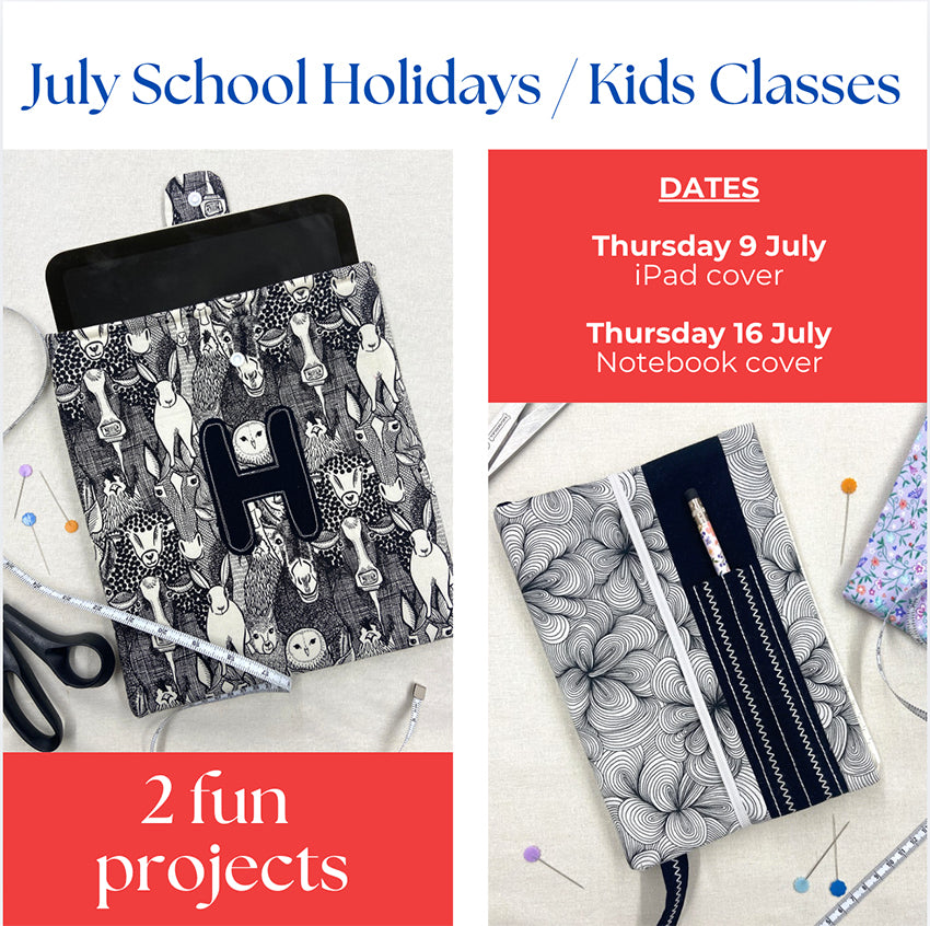 Creative Kids Can Sew Personalised iPad Cover Class