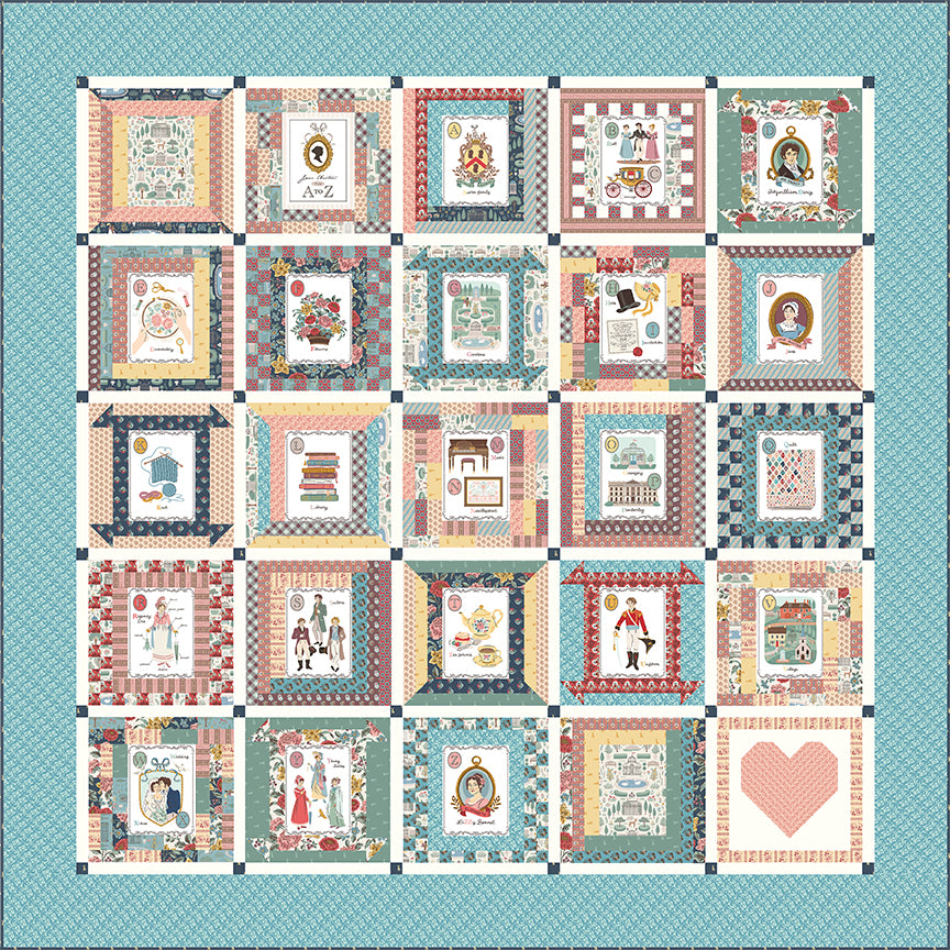 Emma - Jane Austen House - A to Z Panel 35 1/2" X 43" - CPD16547-PANEL