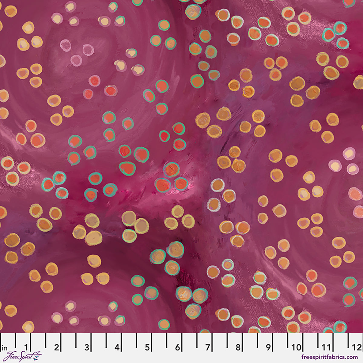 Helen Godden - Birds of a Feather - Dots - Raspberry - PWHG024.RASPBERRY - FreeSpirit Fabrics