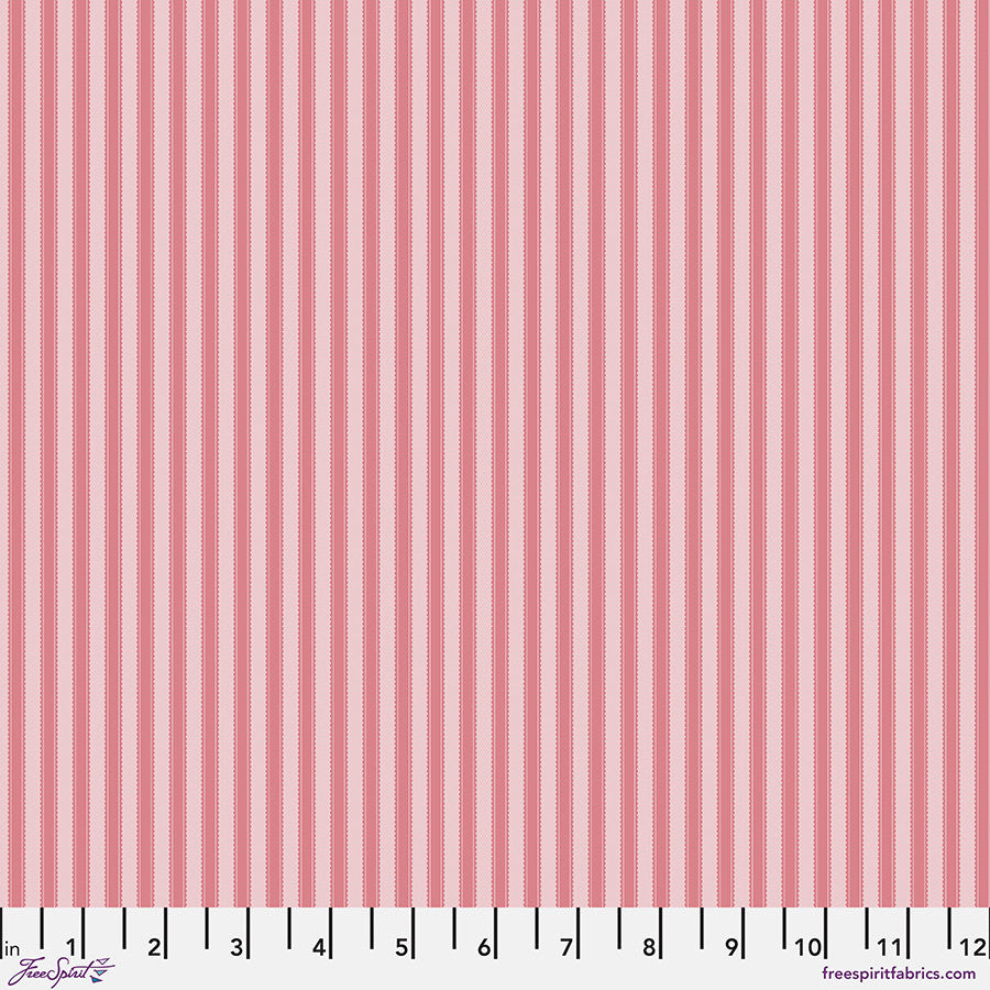Sanderson - Art of the Garden - Pinetum Stripe - Pink PWSA077.PINK FreeSpirit Fabrics