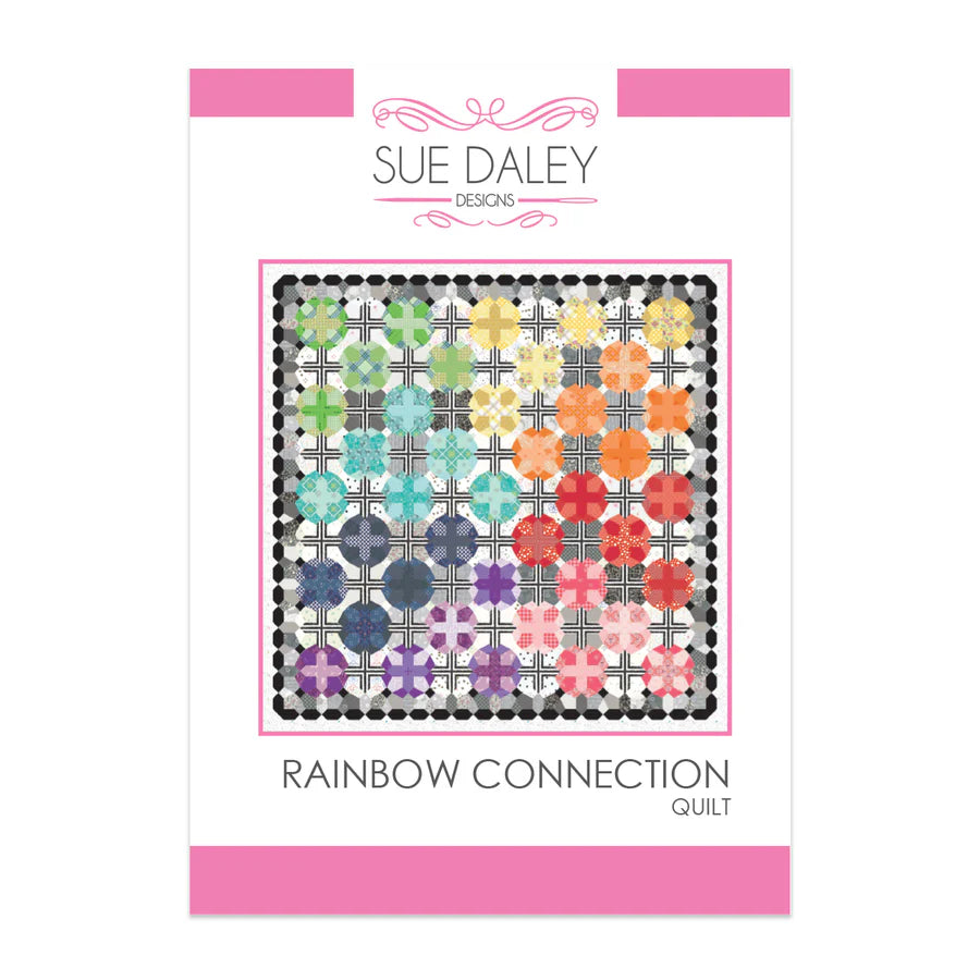 Sue Daley Designs Rainbow connection quilt