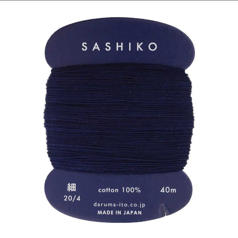 Sashiko Thread 40m 4Ply - Deep Indigo 216