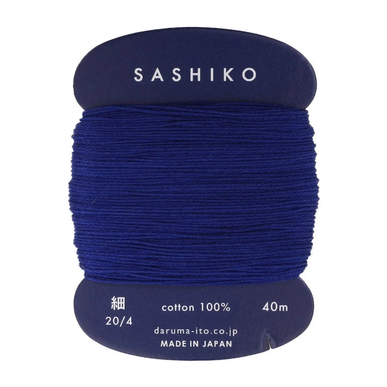 Sashiko Thread 40m 4Ply - Navy Blue 215