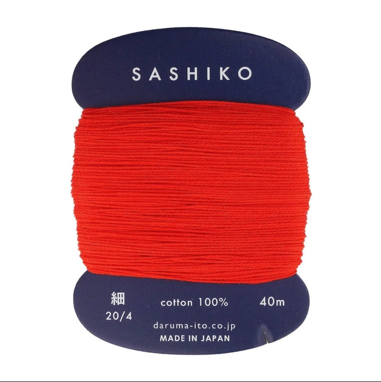 Sashiko Thread 40m 4Ply - Red 213