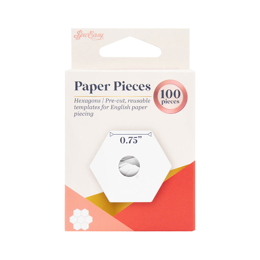 Sew Easy English paper piecing hexagon 3/4 inch