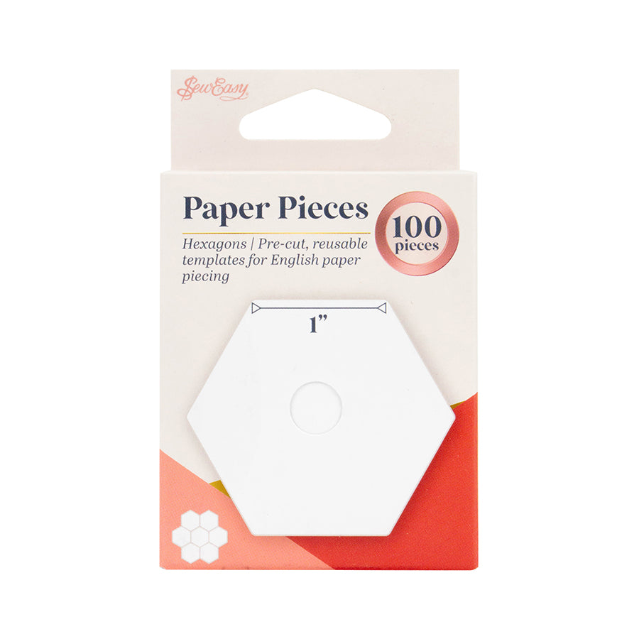 Sew Easy English paper piecing hexagon 1 inch