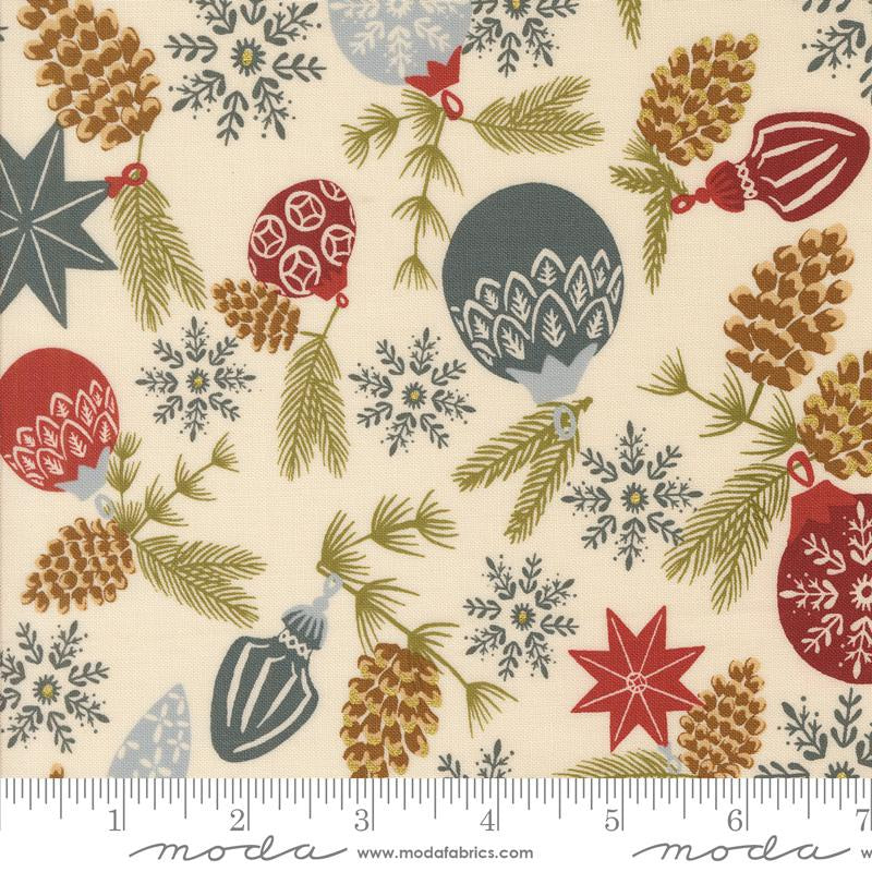 Old World Yuletide - Branch Bauble Metallic Eggshell M45621 11M Moda