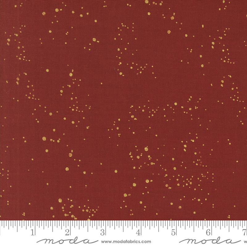 Old World Yuletide - Metallic Speckled Crimson M45628 17M Moda